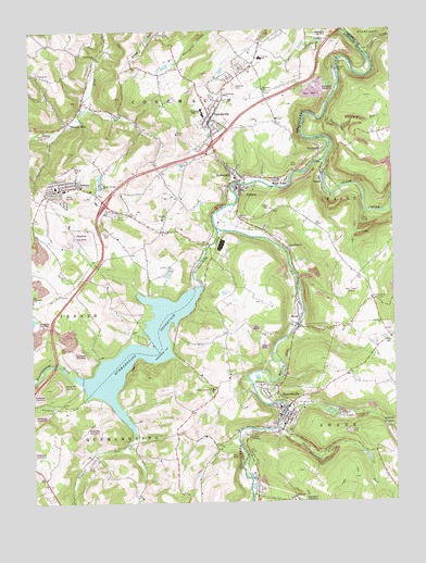 Hooversville, PA USGS Topographic Map