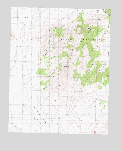 Badger Peak, UT USGS Topographic Map