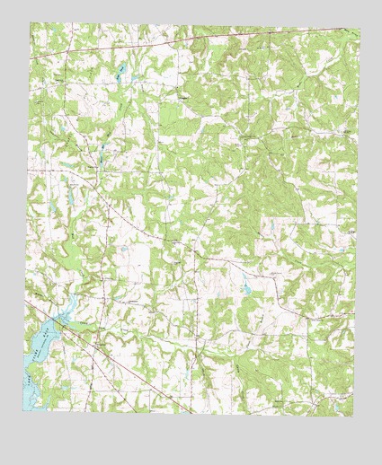 Hope Pond, TX USGS Topographic Map
