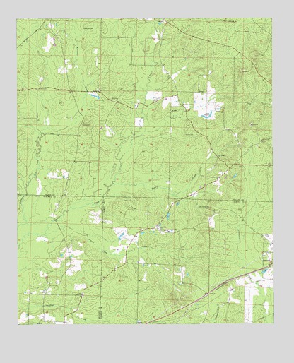 Hopeville, AR USGS Topographic Map