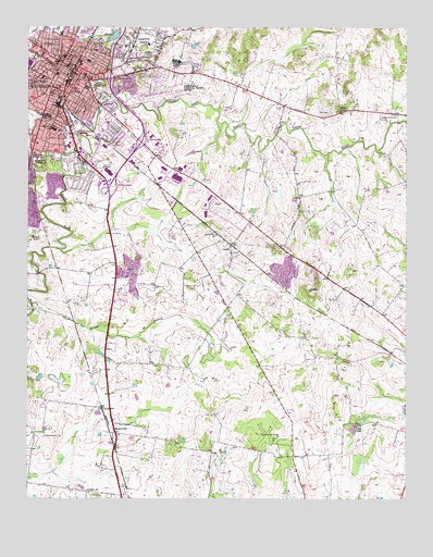 Hopkinsville, KY USGS Topographic Map