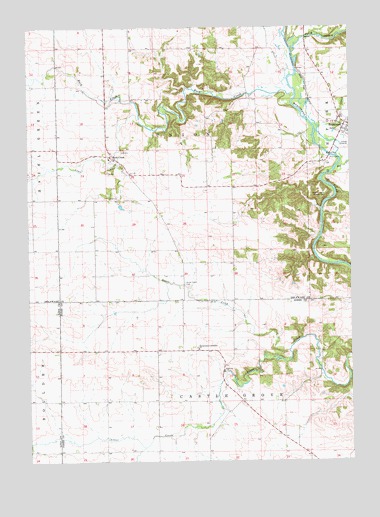 Hopkinton West, IA USGS Topographic Map