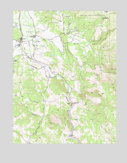 Hopland, CA USGS Topographic Map