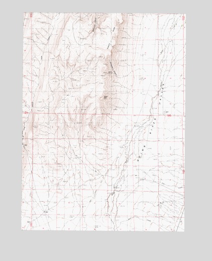 Hoppin Peaks, NV USGS Topographic Map