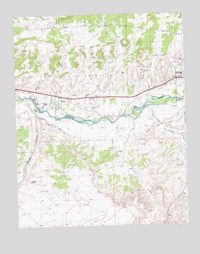 Horn Canyon, NM USGS Topographic Map