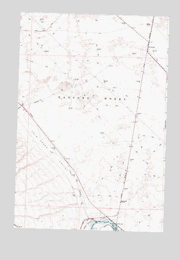 Horn Rapids Dam, WA USGS Topographic Map