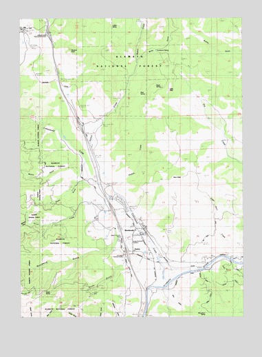 Hornbrook, CA USGS Topographic Map