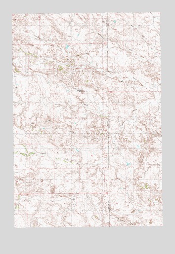 Badland Draw, MT USGS Topographic Map