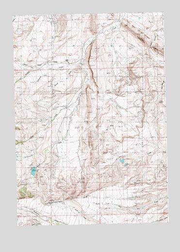 Horner Creek, WY USGS Topographic Map