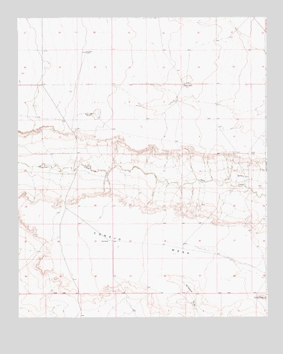 Horney Ranch, NM USGS Topographic Map