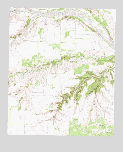 Hornica Creek, TX USGS Topographic Map