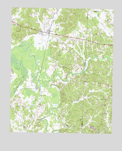 Hornsby, TN USGS Topographic Map