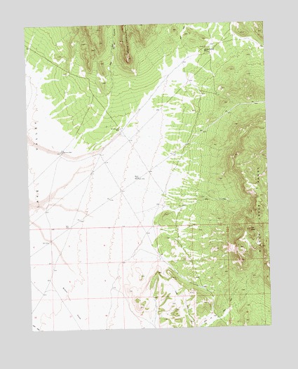 Horse Corral Pass, NV USGS Topographic Map