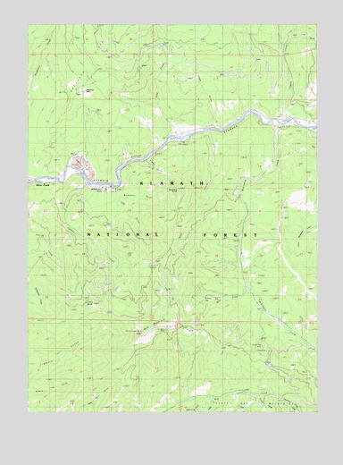 Horse Creek, CA USGS Topographic Map