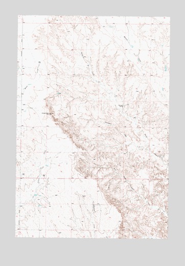 Horse Creek Hill, MT USGS Topographic Map