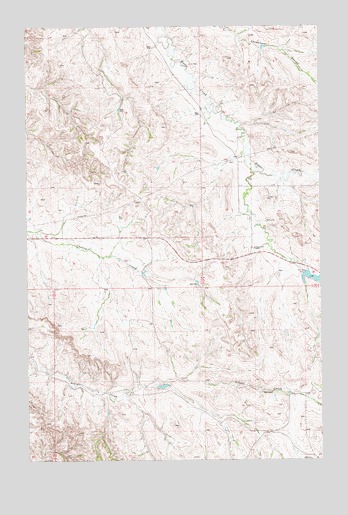 Horse Creek School, ND USGS Topographic Map