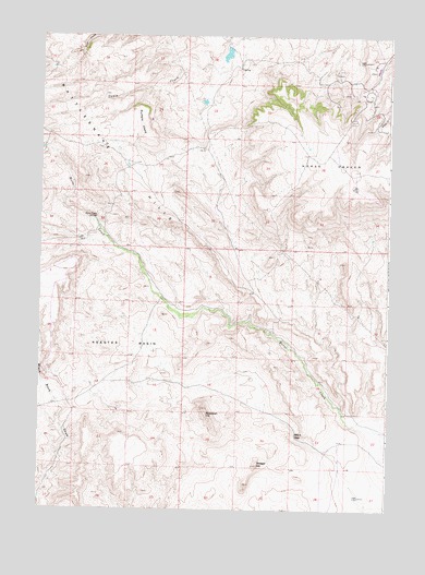 Horse Creek Springs, WY USGS Topographic Map
