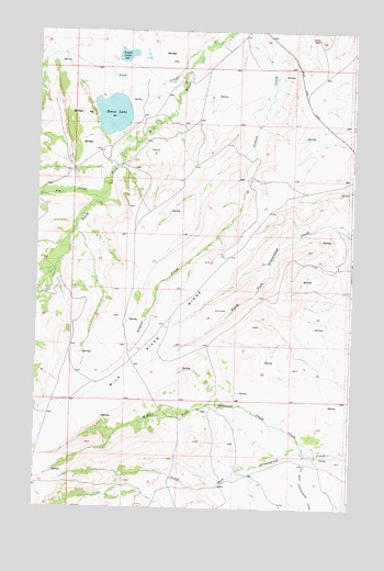 Horse Lake, MT USGS Topographic Map