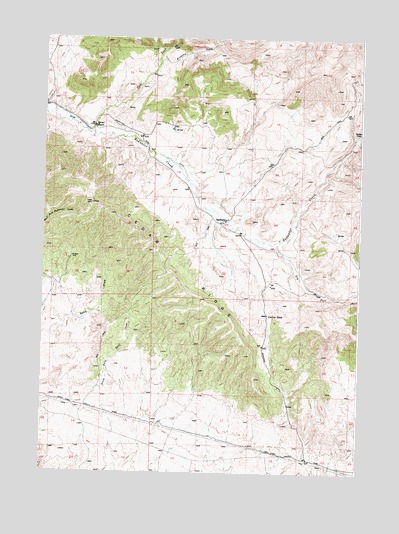 Badwater, WY USGS Topographic Map