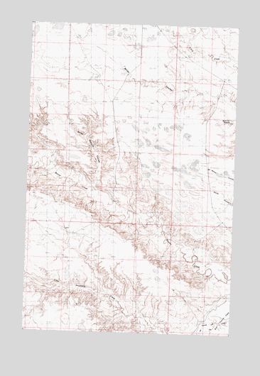 Horse Pasture Coulee, MT USGS Topographic Map