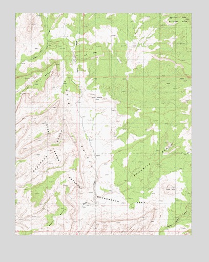 Horse Pasture Mesa, UT USGS Topographic Map