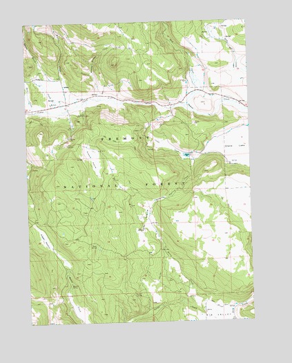 Horse Prairie, OR USGS Topographic Map