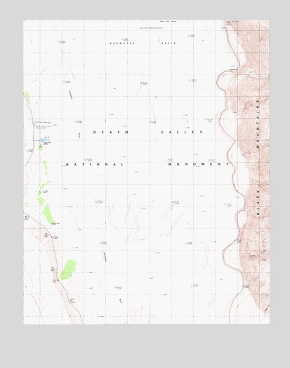 Badwater, CA USGS Topographic Map