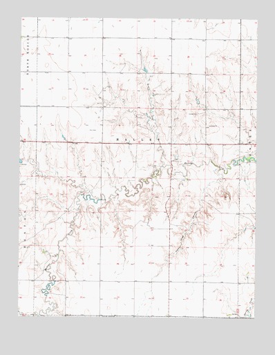 Horse Thief Canyon, KS USGS Topographic Map