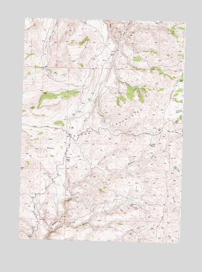 Badwater NE, WY USGS Topographic Map