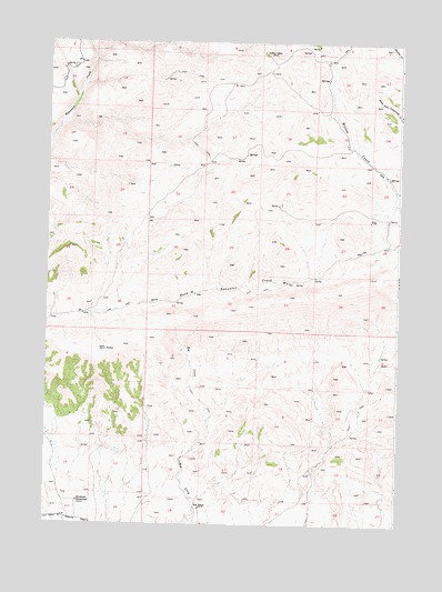 Badwater SE, WY USGS Topographic Map