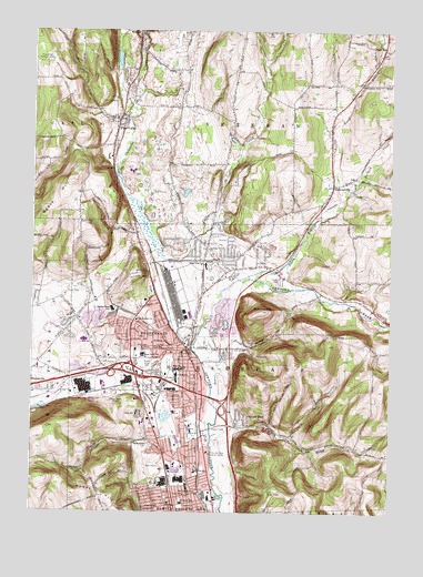 Horseheads, NY USGS Topographic Map