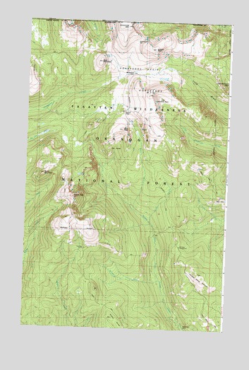 Horseshoe Basin, WA USGS Topographic Map