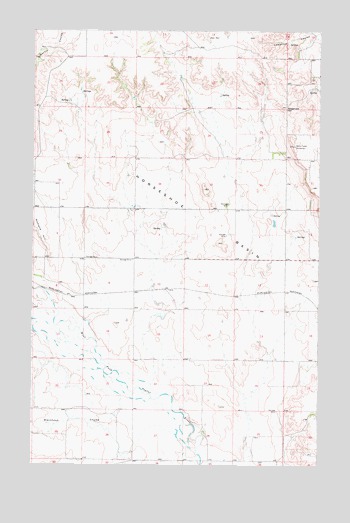 Horseshoe Basin, MT USGS Topographic Map