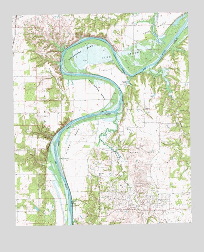 Horseshoe Bend, TX USGS Topographic Map