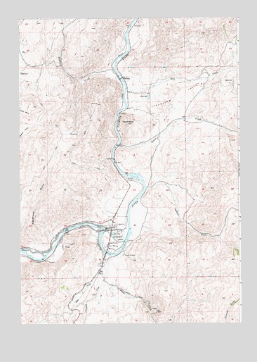 Horseshoe Bend, ID USGS Topographic Map