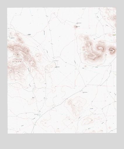 Horseshoe Butte, TX USGS Topographic Map