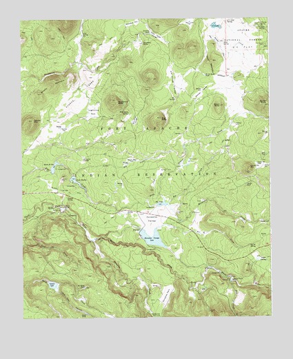 Horseshoe Cienega, AZ USGS Topographic Map