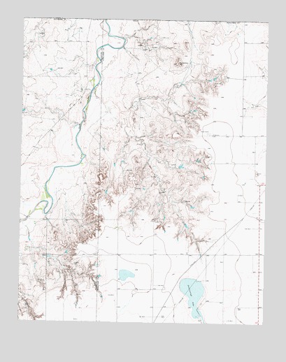 Horseshoe Hill, TX USGS Topographic Map