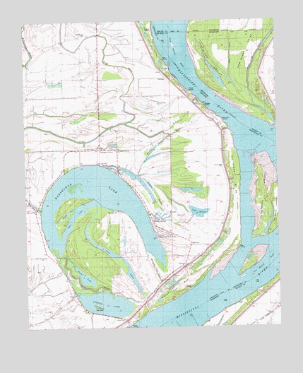 Horseshoe Lake, AR USGS Topographic Map