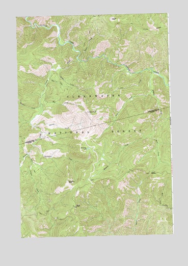 Horseshoe Lake, ID USGS Topographic Map
