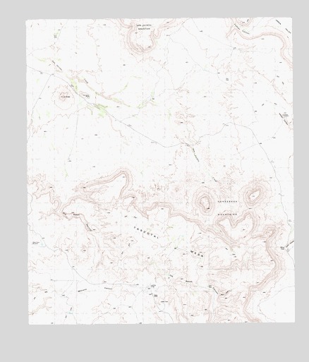 Horseshoe Mountains, TX USGS Topographic Map