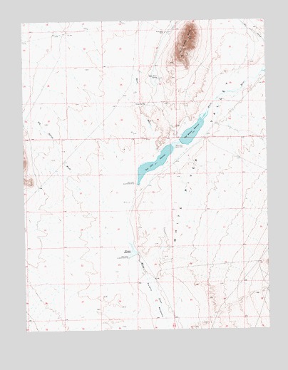 Hot Creek Butte, NV USGS Topographic Map