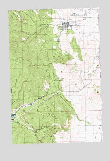 Hot Springs, MT USGS Topographic Map