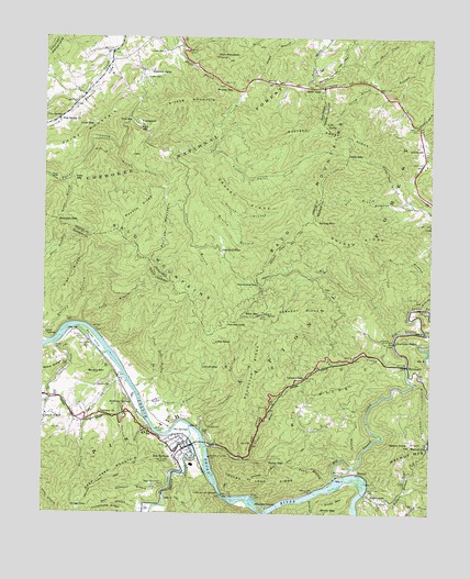 Hot Springs, NC USGS Topographic Map