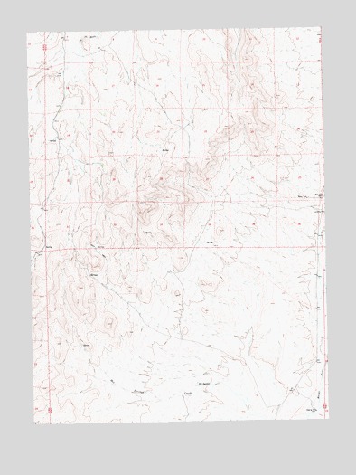 Hot Springs Creek, NV USGS Topographic Map