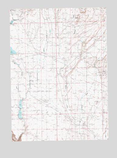 Hot Springs Creek Reservoir, ID USGS Topographic Map