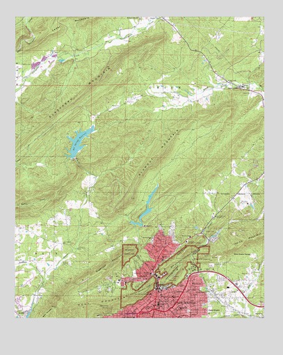 Hot Springs North, AR USGS Topographic Map