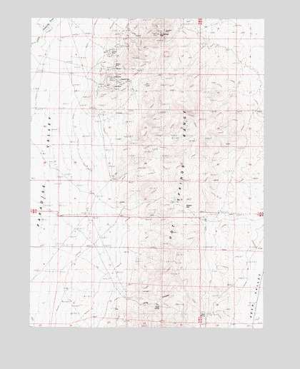 Hot Springs Peak, NV USGS Topographic Map