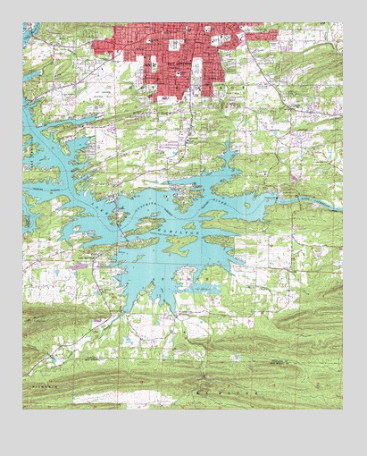 Hot Springs South, AR USGS Topographic Map