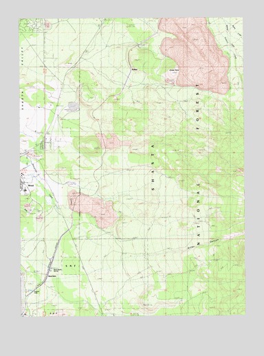 Hotlum, CA USGS Topographic Map